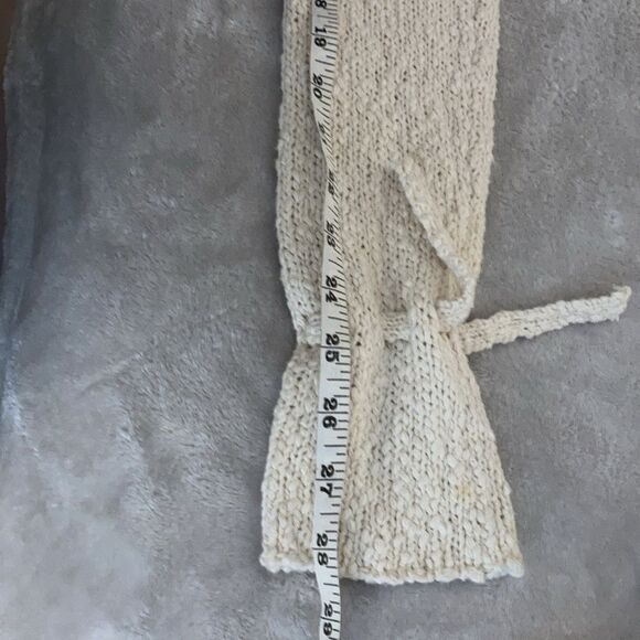 NWT Cream S Tie up Unisex Oversized Slouchy Cardigan with sleeve tie - Picture 9 of 10